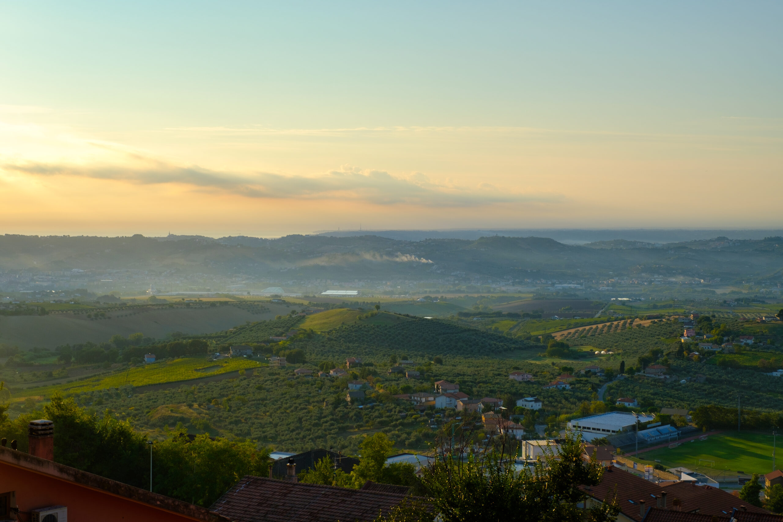 view Città Sant'angelo village italy abruzzo