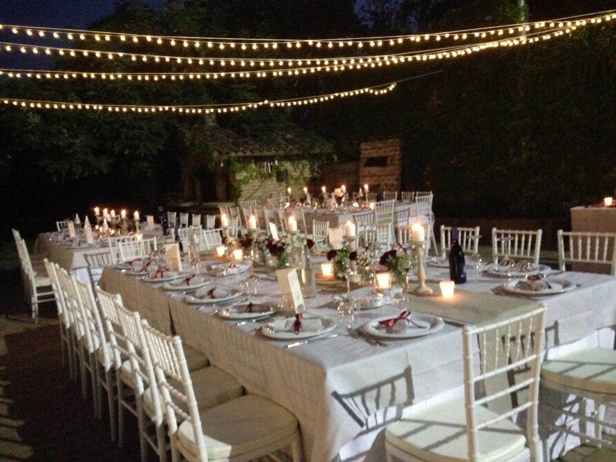 Torre Mannella wedding dining tables